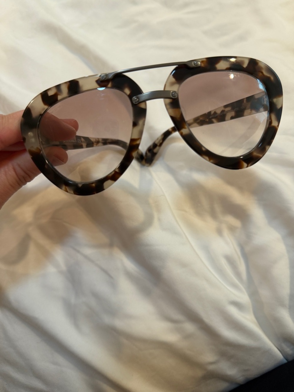 Prada Tortoiseshell Frame Sunglasses with Brown Lenses - Picture 6 of 6